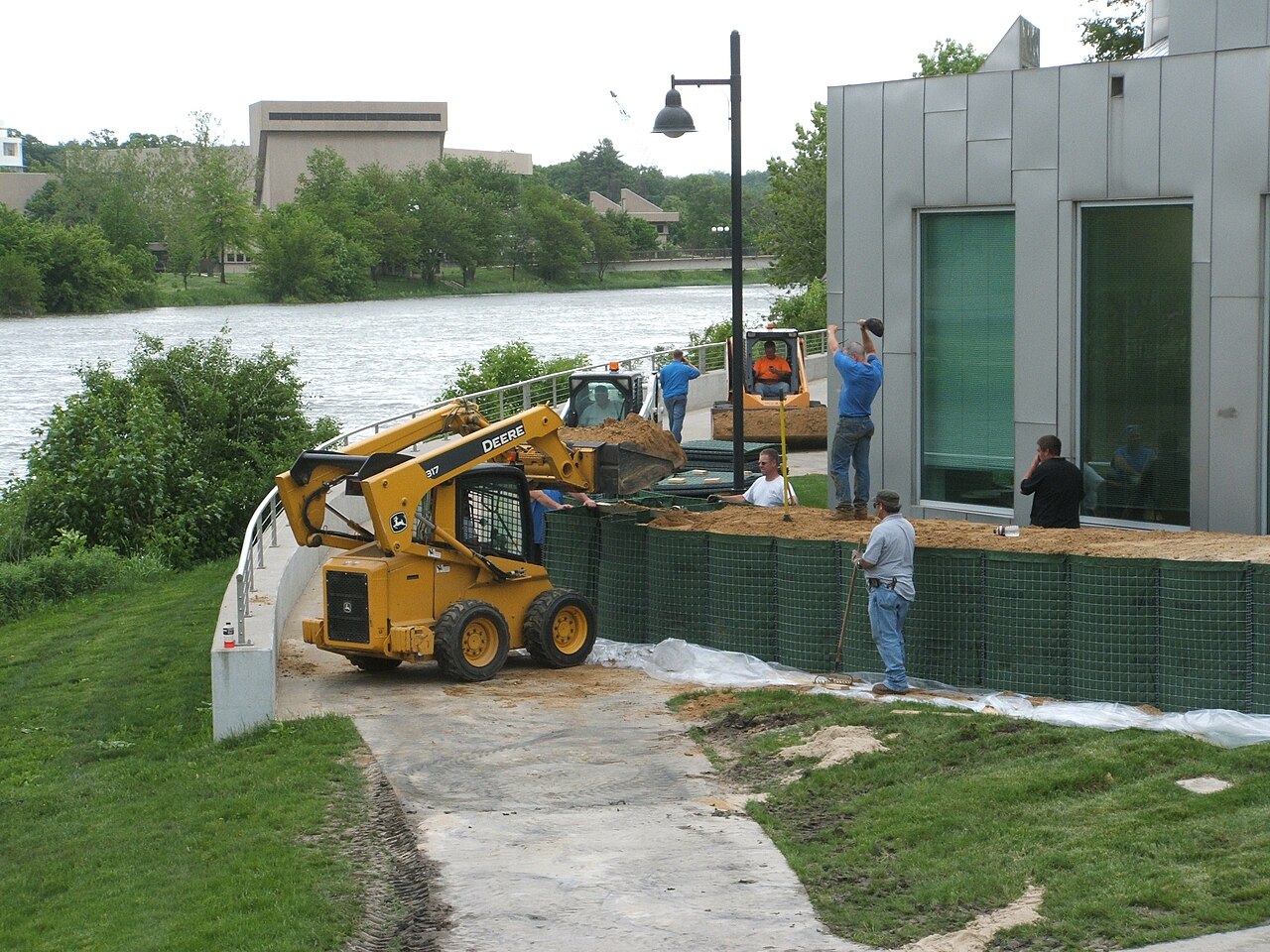 Flood Defense Barrier Gabion
