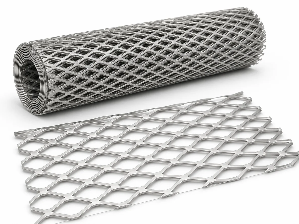 AI-generated reference illustration: Stainless Steel Expanded Metal Mesh