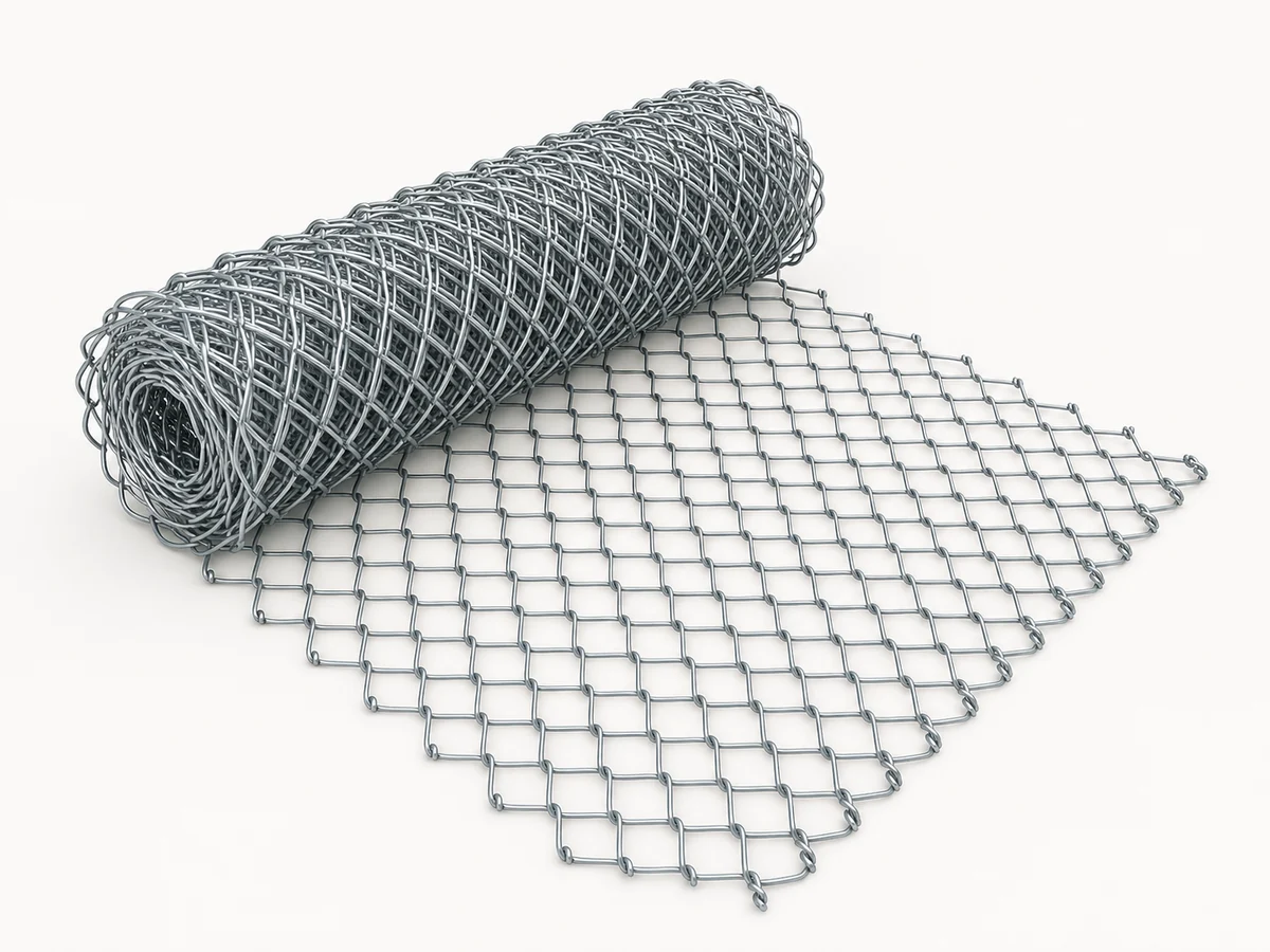 AI-generated reference illustration: Chain Link Fence | Galvanized & PVC Diamond Mesh